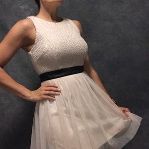 Sparkle dress with a tough side